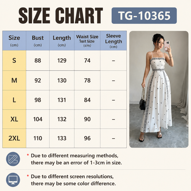Women's White Boho Print Maxi Dress S – product detail
