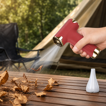 White Portable Cordless Turbo Fan and Hair Dryer