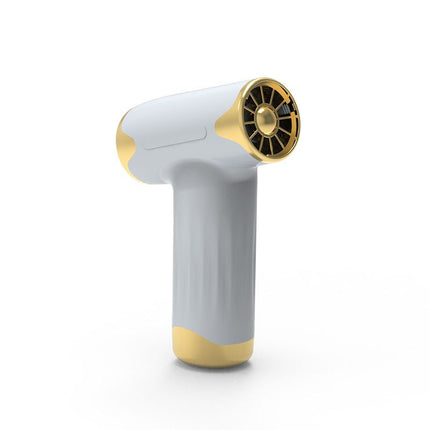 Silver Portable Cordless Turbo Fan and Hair Dryer