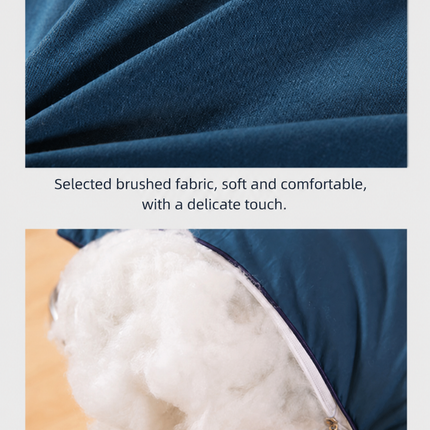 2 Pack White Medium Bed Pillows with Washable Zip Cover Set (48 x 74 cm) - Soft Brushed  Fabric, Plush Fibre Fill, Fast Rebound Support & Structured Piped Edges for Home Hotels Apartments