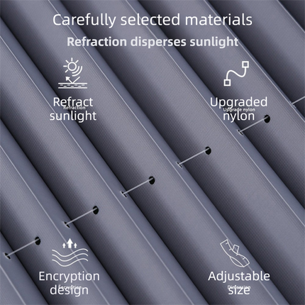 Retractable Car Windscreen Sun Shade with Suction Cup  - Auto Roll Up Heat Reflective Aluminium Film Curtain, Cut to Fit for Universal Vehicles 65 x 130 / 150 cm