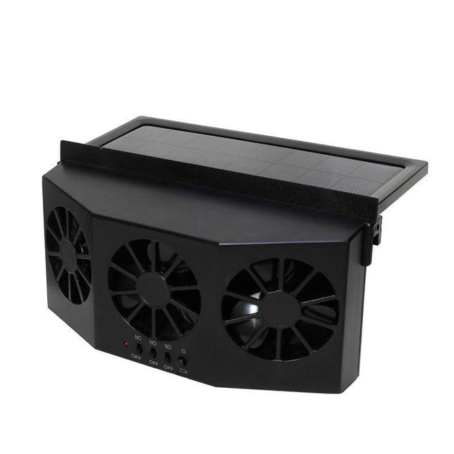Black Triple Outlet Car Window Ventilation and Exhaust V888-ELOSUNG55098-3