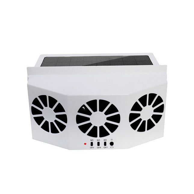 White Triple Outlet Car Window Ventilation and Exhaust V888-ELOSUNG55098-4