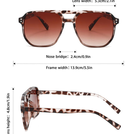 4 Pairs Y2K Style Aviator Sunglasses Set for Men and Women - UV400 Protection, PC Frame Fashion Driving Glasses Lightweight Retro Eyewear Style 1