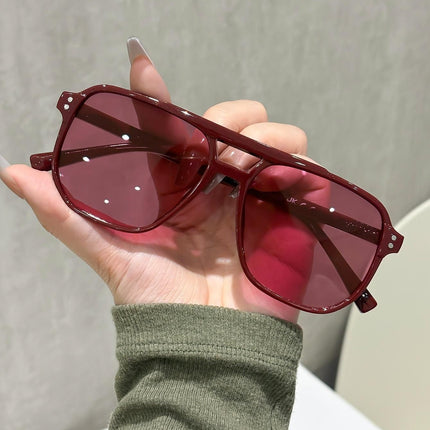 4 Pairs Y2K Style Aviator Sunglasses Set for Men and Women - UV400 Protection, PC Frame Fashion Driving Glasses Lightweight Retro Eyewear Style 2