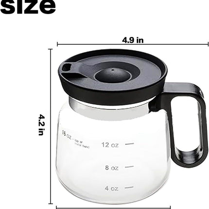 16Oz Mini Brewing Glass Coffee Mug Set with Leakproof Travel Lid, Ergonomic Handle and 2 Reusable Metal Straws for Camping Office and Home, Coffee Lovers' Top Choice，Free 12cm Yellow Bear Woven Cotton Coaster