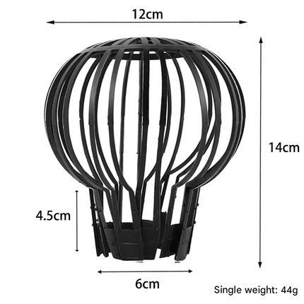 4 Pack Roof Gutter Downspout Anti Clogging Filters - Durable Round Mesh Strainer for Leaves Moss Twigs and Floating Debris, Flexible DIY Fit