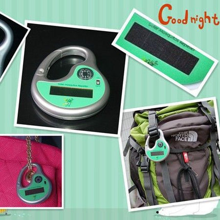 Solar Powered Eco-Friendly Ultrasonic Mosquito Repeller - Portable Pest Deterrent with Compass and Carabiner Clip