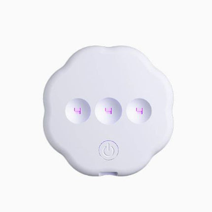 4PCS Smart Automatic On / Off UV Toilet Sanitizer Light with Back Adhesive Anti-drop Clip Design - Mini Waterproof Rechargeable Bathroom Sterilizer, UVC LED 480° Wide Cross Reflection