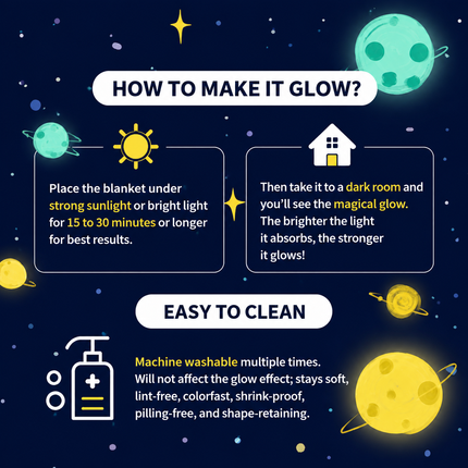Glow in the Dark Flannel Blanket with Playful Hallowen Pumpkin (S126 / 150 x 200CM) - Versatile Soft Plush Magic Throw Blanket, Durable High Density Woven & Machine Washable for All-Season Use