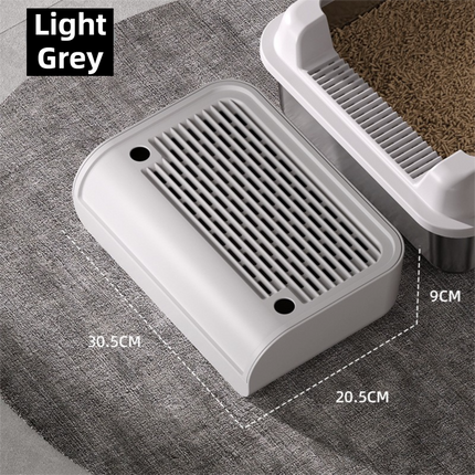 Light Grey Cat Litter Trapper Step Pedal Mat - DetachableDual Layer Litter Catcher Ramp, Style 2