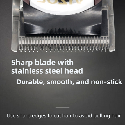 HQ323 Professional Hair Clipper Trimmer with 10 Limit Combs & Sharp R-Angle Safe Blade, Premium Metallic Paint Finish, USB Fast Charging and Long Battery Life