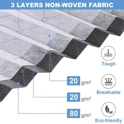 2 Pack Folding Non-Woven Underbed Storage Containers with Clear Top Zipper Lid & 4 Reinforced Handles (Dark Grey 40 x 20 x 7")