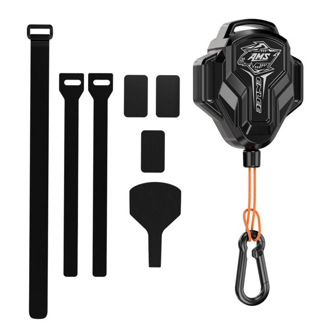 Black 2.5M Retractable Bicycle Tow Rope System - Outdoor Parent-Child Cycling Tow Strap Attachment, Max Pull Strength 100 kg