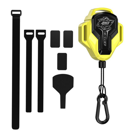 Yellow 2.5M Retractable Bicycle Tow Rope System - Outdoor Parent-Child Cycling Tow Strap Attachment, Max Pull Strength 100 kg