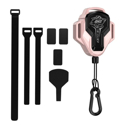 Pink 2.5M Retractable Bicycle Tow Rope System - Outdoor Parent-Child Cycling Tow Strap Attachment, Max Pull Strength 100 kg