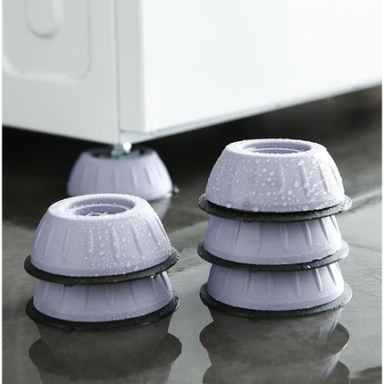 8 Pack Shock Absorbing Support Pads for Washing Machine & Furniture - Universal Nonslip Suction Cup Silent Risers, Tool Free Installation