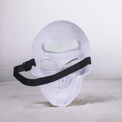 Day of the Dead Sugar Skull Mask - Mexican Dia de los Muertos Painted Skull Face Mask for Halloween & Masquerade (Style 1)
