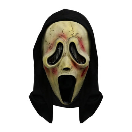 Scream Ghost Face Mask - Halloween Cosplay Latex Hood Mask for Horror Parties, Masquerades and Haunted Houses (Style 3)