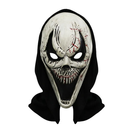 Scream Ghost Face Mask - Halloween Cosplay Latex Hood Mask for Horror Parties, Masquerades and Haunted Houses (Style 5)