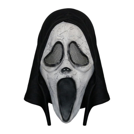 Scream Ghost Face Mask - Halloween Cosplay Latex Hood Mask for Horror Parties, Masquerades and Haunted Houses (Style 6)