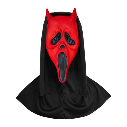 Scream Ghost Face Mask - Halloween Cosplay Latex Hood Mask for Horror Parties, Masquerades and Haunted Houses (Style 8)