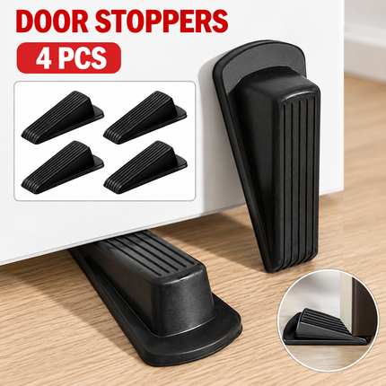 4PCS Anti-Theft  Door Stopper Wedge Set - Non-Slip Safety Household Door Stop Block