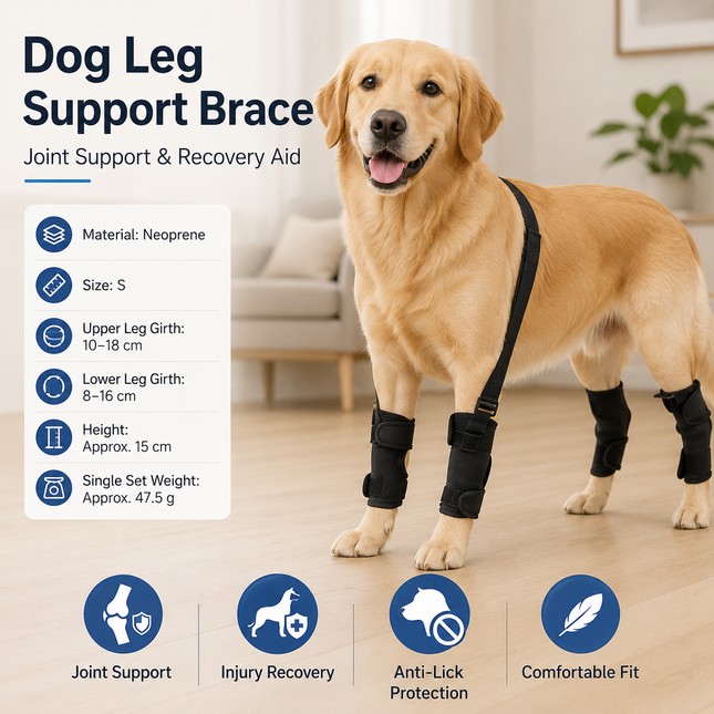 S Size Adjustable Dog Knee Brace – product detail