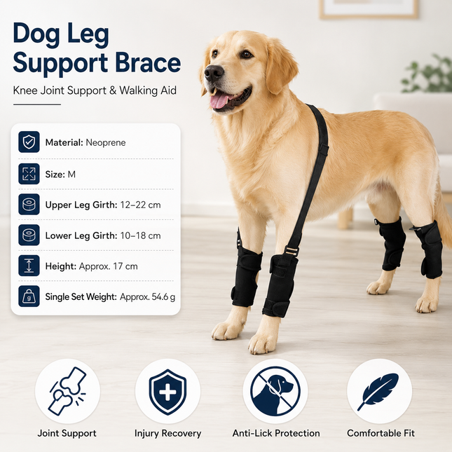 M Size Adjustable Dog Knee Brace – product detail