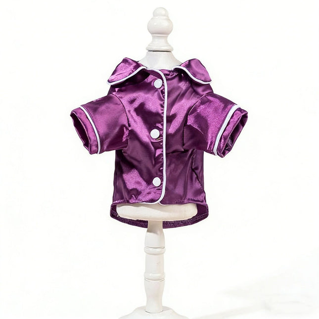 Purple Pet Pyjamas XL Size- Lightweight Acrylic Dog and Cat Sleepwear Compact Indoor Loungewear for Small – product detail