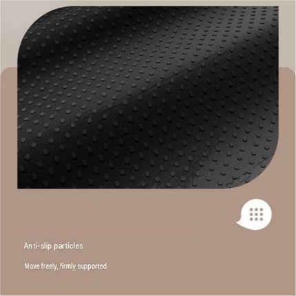 Black Memory Foam Seat Cushion - 45 x 36 x 7 cm Milk Silk Removable Cover, Portable Chair Pad for Office, Car, Flights and Stadium Seating
