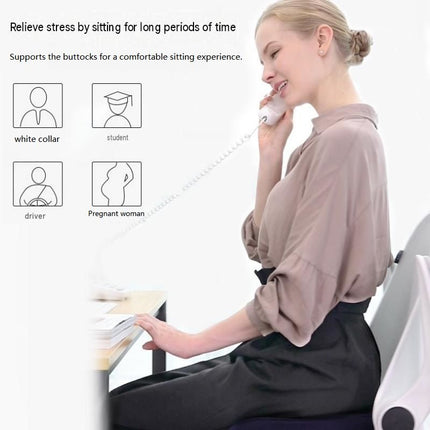 Purple Memory Foam Seat Cushion - 44 X 35 X 6 Cm Polyester Chair Pad