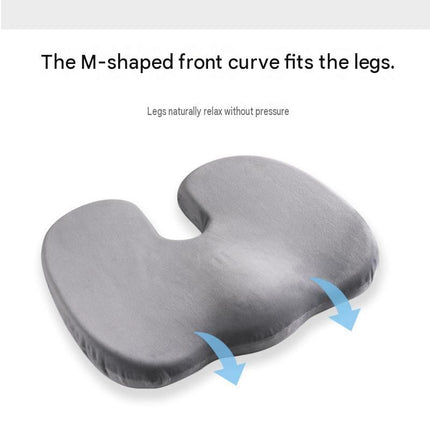 Purple Memory Foam Seat Cushion - 44 X 35 X 6 Cm Polyester Chair Pad