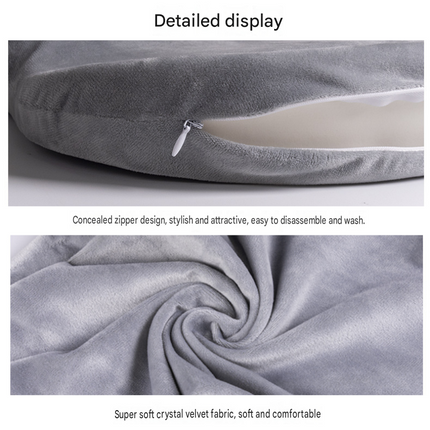 Blue Memory Foam Seat Cushion - 44 X 35 X 6 Cm Polyester Chair Pad