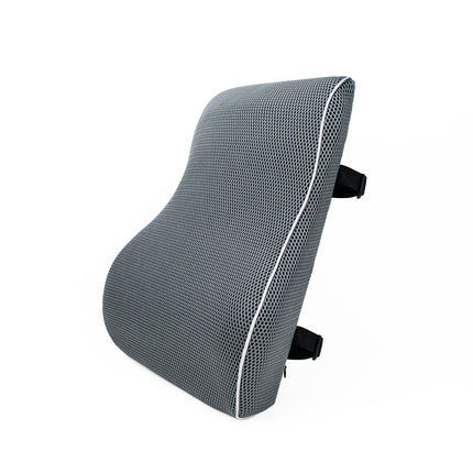 Grey 45x40x10cm Memory Foam Lumbar Support Cushion