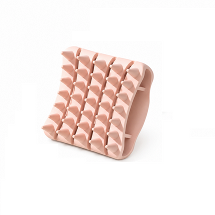 Pink Silicone Scalp Massage Brush