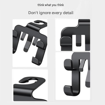 2pcs Multifunctional Car Seat Back Hook and Phone Holder