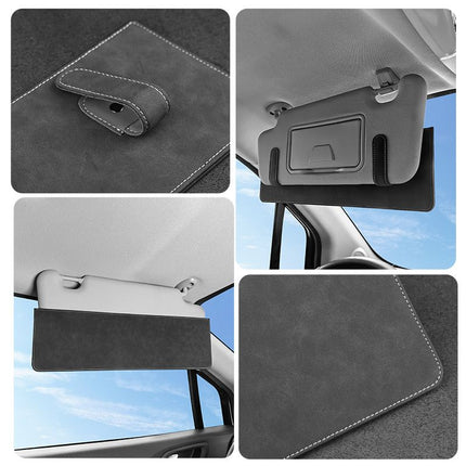 Dappled Grey Car Sun Visor Extension Panel 38cm x 11.8cm - Glare Reduction, Easy Clip-On Installation, Universal Fit for Cars and SUVs