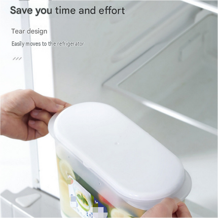 White 3.5L Large Capacity Refrigerator-Friendly Drink Dispenser with Leakproof Tap - BPA-Free Plastic Cold Beverage Jug for Fruit Infused Water, Iced Tea and Party Serving