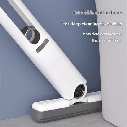 Mini Handheld Foldable Mop WIth ABS Handle and 3 Sponge Head- Hand-Free Squeeze Design -   Compact Desktop Cleaner for Kitchen and Bathroom