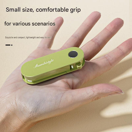 Yellow Portable Folding Fruit Peeler - Stainless Steel Blade, ABS and PP Handle - Compact 9cm Design, Travel Friendly Kitchen Tool for Camping and Home Use