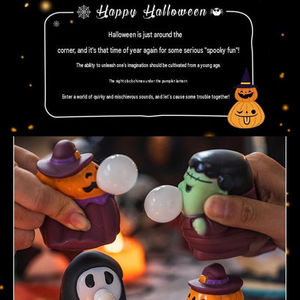 Halloween Squeeze Bubble Toy(pumpkin Witch)