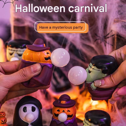 Halloween Squeeze Bubble Toy(pumpkin Witch)
