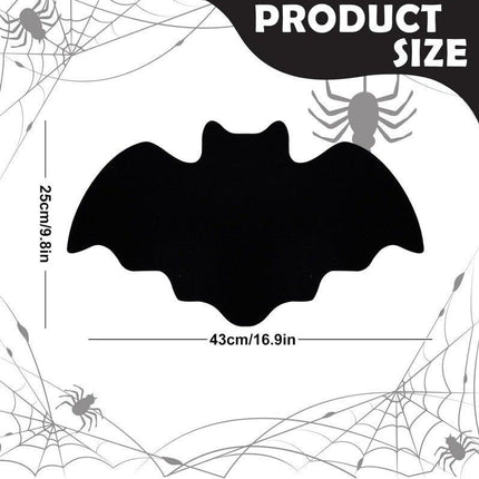 5-pieces 43*25cm Halloween bat-shaped mat - Felt Non-Slip Heat Resistant Table Mat for Party Dining and Gothic Home Deco