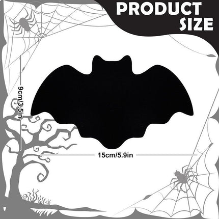 5-pieces 15*9cm Halloween bat-shaped mat - Felt Non-Slip Heat Resistant Table Mat for Party Dining and Gothic Home Deco