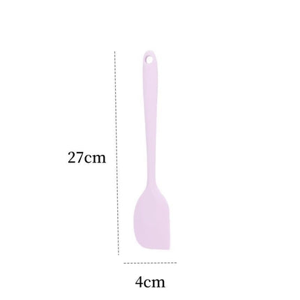 Purple Large size One-Piece Silicone Spatula with Metal Core - Heat Resistant to 230C Food Grade Baking Scraper for Mixing, Frosting and Non-Stick Cookware