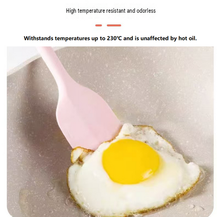 Purple Large size One-Piece Silicone Spatula with Metal Core - Heat Resistant to 230C Food Grade Baking Scraper for Mixing, Frosting and Non-Stick Cookware