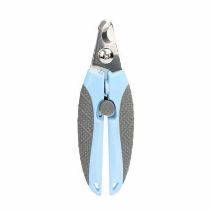 Pet Nail Clippers for Cats and Dogs - Stainless Steel Blade with Safety Guard, Non-Slip ABS TPR Handle, Auto-Return Spring Design for Easy Home Grooming