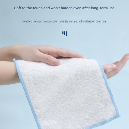 5-pcs 16*18cm Bamboo Fiber Kitchen Dishcloth - Non-Stick Oil Resistant Cleaning Cloth, Soft Absorbent Reusable Wipe for Washing Dishes and Countertops