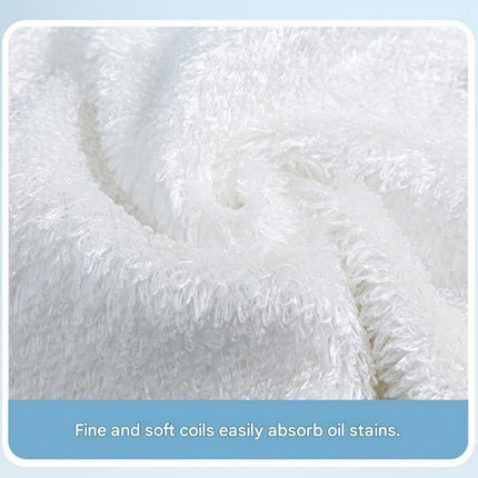 5-pcs 20*30cm Bamboo Fiber Kitchen Dishcloth - Non-Stick Oil Resistant Cleaning Cloth, Soft Absorbent Reusable Wipe for Washing Dishes and Countertops